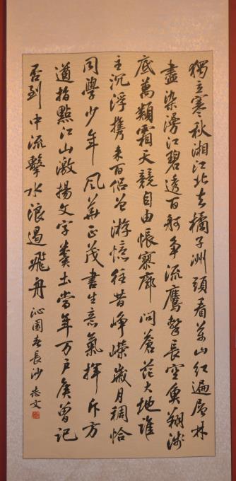 陳志(zhì)文(wén)老師行書作品：《沁園春.長(cháng)沙》